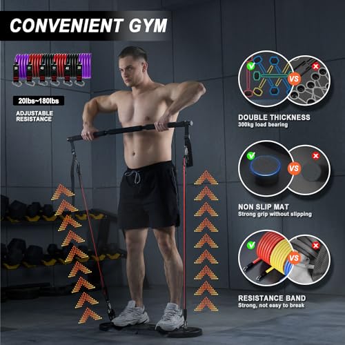 Upgraded Push Up Board, Portable Foldable 20 in 1 Push Up Bar Fitness, Pushups Handles for Floor,Strength Training Equipment at Home Gym