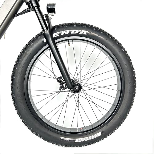 Fat Bike Front Wheel 26''x4.0 Tyre Hub Spokes Black Alloy Aluminum Snow Bicycle fatbike Rim Wheel 26 Bolt On