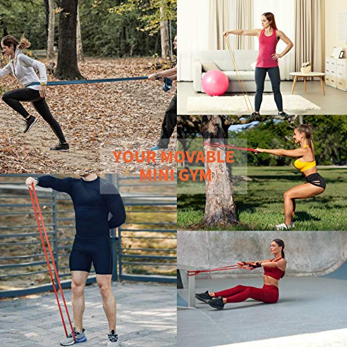Pull up Assist Bands,Latex Resistance Band Loop for Strength Training,Warm up,Streching,Muscels Building,Home Gym Equipment for Men and Women-Heavy+ Level