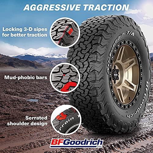 BFGoodrich All Terrain T/A KO2 Radial Car Tire for Light Trucks, SUVs, and Crossovers, LT225/65R17/D 107/103S
