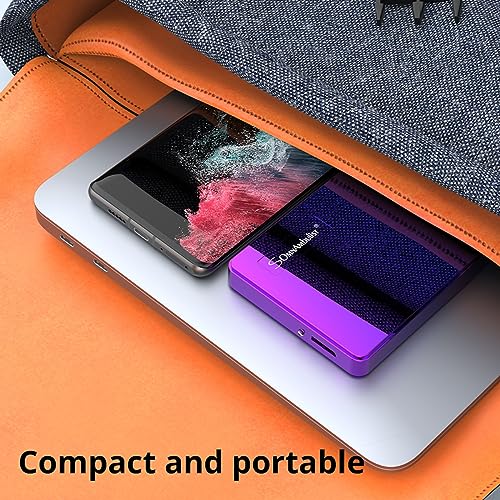Somnambulist 1TB Portable External Hard Drive USB3.0 Ultra Slim HDD Storage Compatible for PC, Desktop, Laptop, Game Console, PS4 （Blue Purple Gradient） YD0002 1TB External HDD