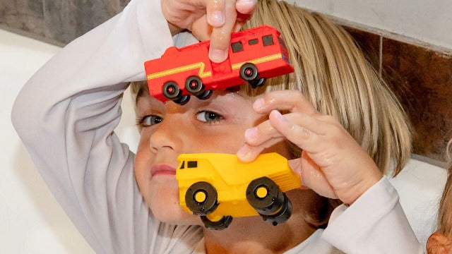 Mold Free Bath Toys for Babies and Toddlers, Car No Hole Bath Toys, Bath Toys no Mold for Tub, Beach, Pool, BPA-Free, Safe, Fun Infant Baby Bath Toys No Holes 0 1-3 6 12 18 Month