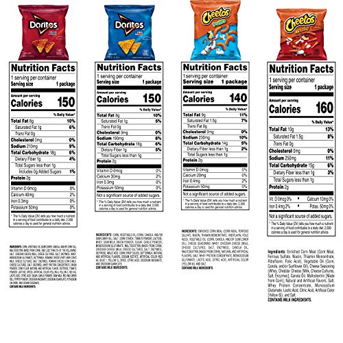 Frito Lay Doritos & Cheetos Mix Variety Pack, (Pack of 40)