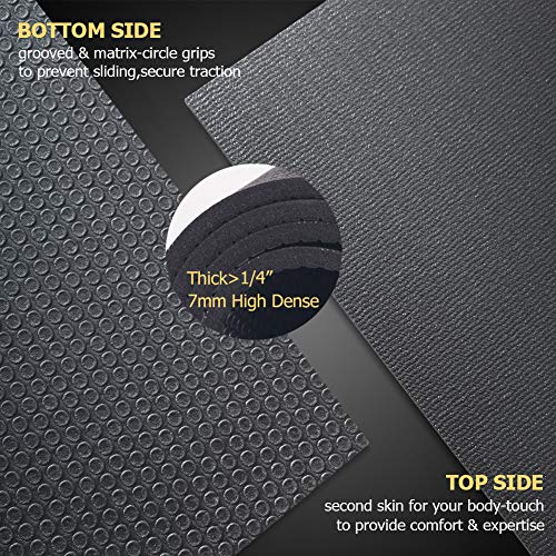 GXMMAT Extra Large Exercise Mat 10'x6'x7mm, Ultra Durable Workout Mats for Home Gym Flooring, Shoe-Friendly Non-Slip Cardio Mat for MMA, Plyo, Jump, All-Purpose Fitness