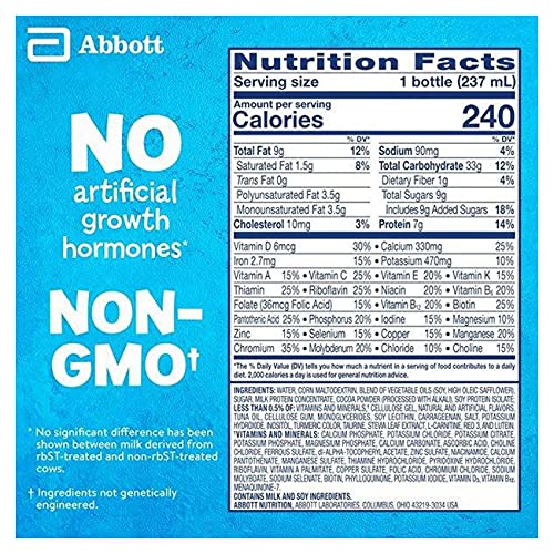 PediaSure Grow & Gain with Immune Support, Kids Protein Shake, 27 Vitamins and Minerals, 7g Protein, Helps Kids Catch Up On Growth, Non-GMO, Gluten-Free, Chocolate, 8 Fl Oz (Pack of 24)