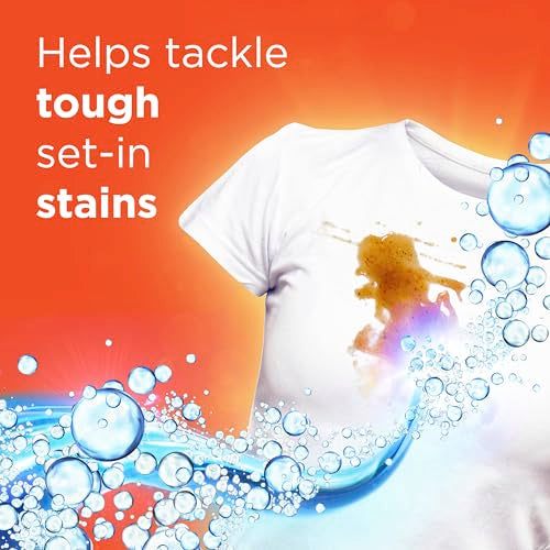 Tide Ultra Oxi Laundry Detergent Liquid Soap, High Efficiency (HE), 59 Loads, Blue, 92 fl oz (Pack of 1)