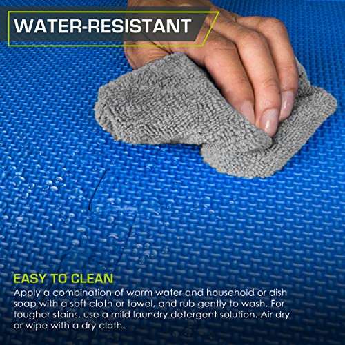 ProsourceFit Extra Thick Puzzle Exercise Mat, EVA Foam Interlocking Tiles for Protective, Cushioned Workout Flooring for Home and Gym Equipment