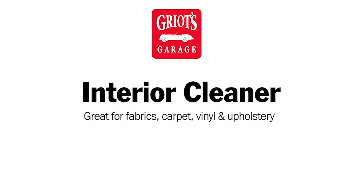 Griot's Garage 10956 Interior Cleaner 22oz – Safe on All Interior Surfaces – Carpets, Upholstery, Plastic, Etc. Contains No Dye’s or Additives, Perfect for Cars, Trucks, SUV’s, RV’s, Boats, & More!