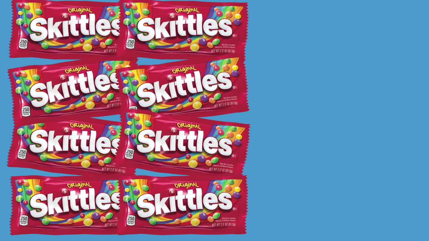 SKITTLES & STARBURST Variety Pack Full Size Chewy Candy Assortment, 62.79 oz, 30 Count