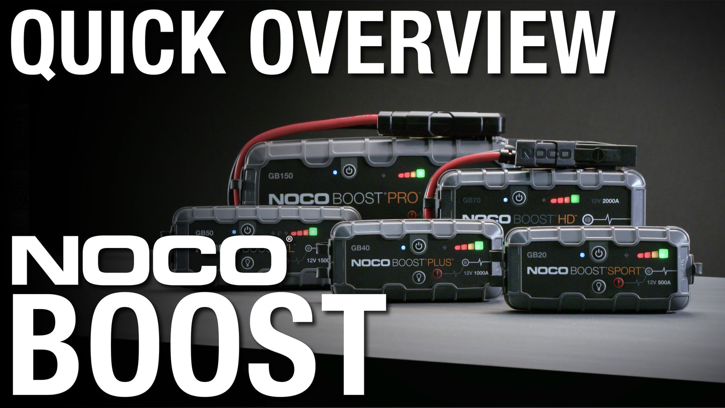 NOCO Boost Plus GB40 1000A UltraSafe Car Battery Jump Starter, 12V Battery Pack, Battery Booster, Jump Box, Portable Charger and Jumper Cables for 6.0L Gasoline and 3.0L Diesel Engines, Gray