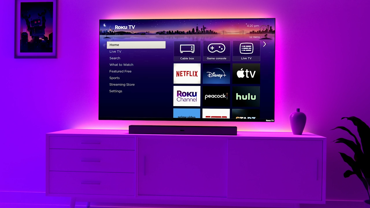 Roku Smart TV – 50-Inch Select Series 4K HDR RokuTV Enhanced Voice Remote, Brilliant 4K Picture, Automatic Brightness, & Seamless Streaming – Live Local News, Sports, Family Entertainment