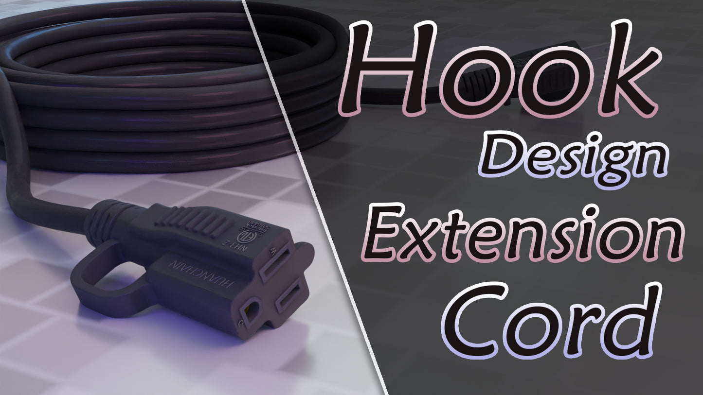 HUANCHAIN Indoor Outdoor Black Extension Cord 15 ft Waterproof, 16/3 Gauge Flexible Cold-Resistant Appliance Extension Cord Outside, 13A 1625W 16AWG SJTW, 3 Prong Heavy Duty Electric Cord, ETL