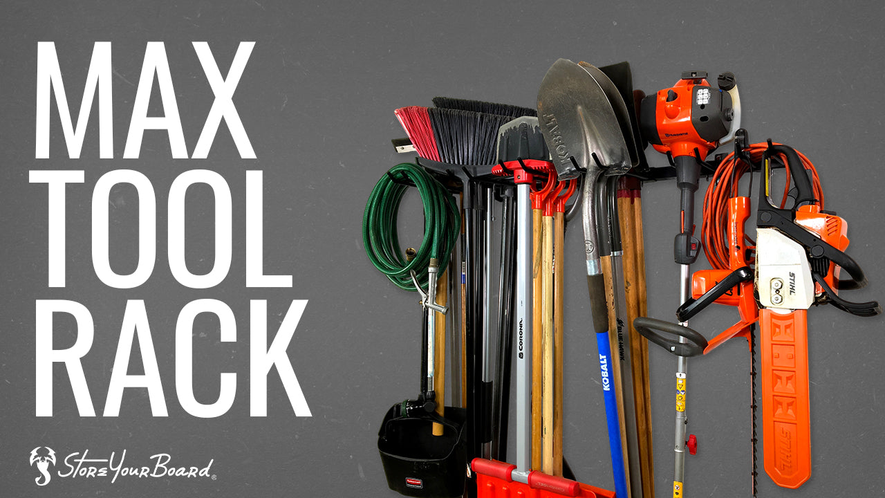 StoreYourBoard Tool Storage Rack, Max, Wall Mount Tools Home and Garage Organizer Storage System, Steel Gear Hanger