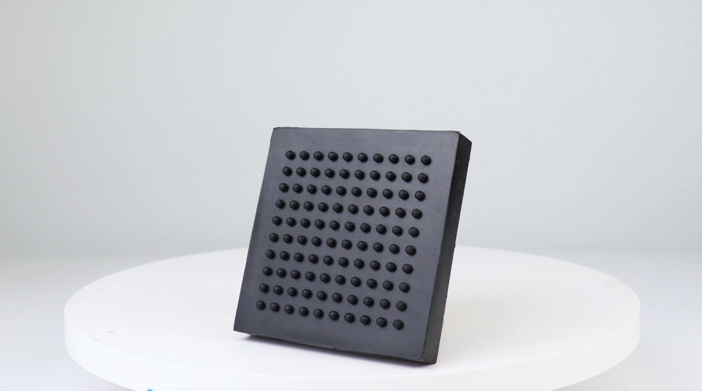 BXI Exercise Equipment Mat - 6 x 6 x 0.8 Inches 6 Pcs Non Slip Noise Reduction Anti Vibration Treadmill Stationary Bike Mats, Heavy Duty Thick Steel Embedded Rubber Pad for Hardwood Floors & Carpet