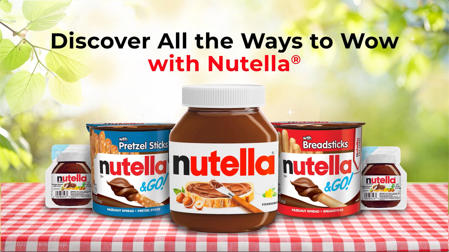 Nutella Hazelnut Spread With Cocoa For Breakfast, 26.5 Oz Jar