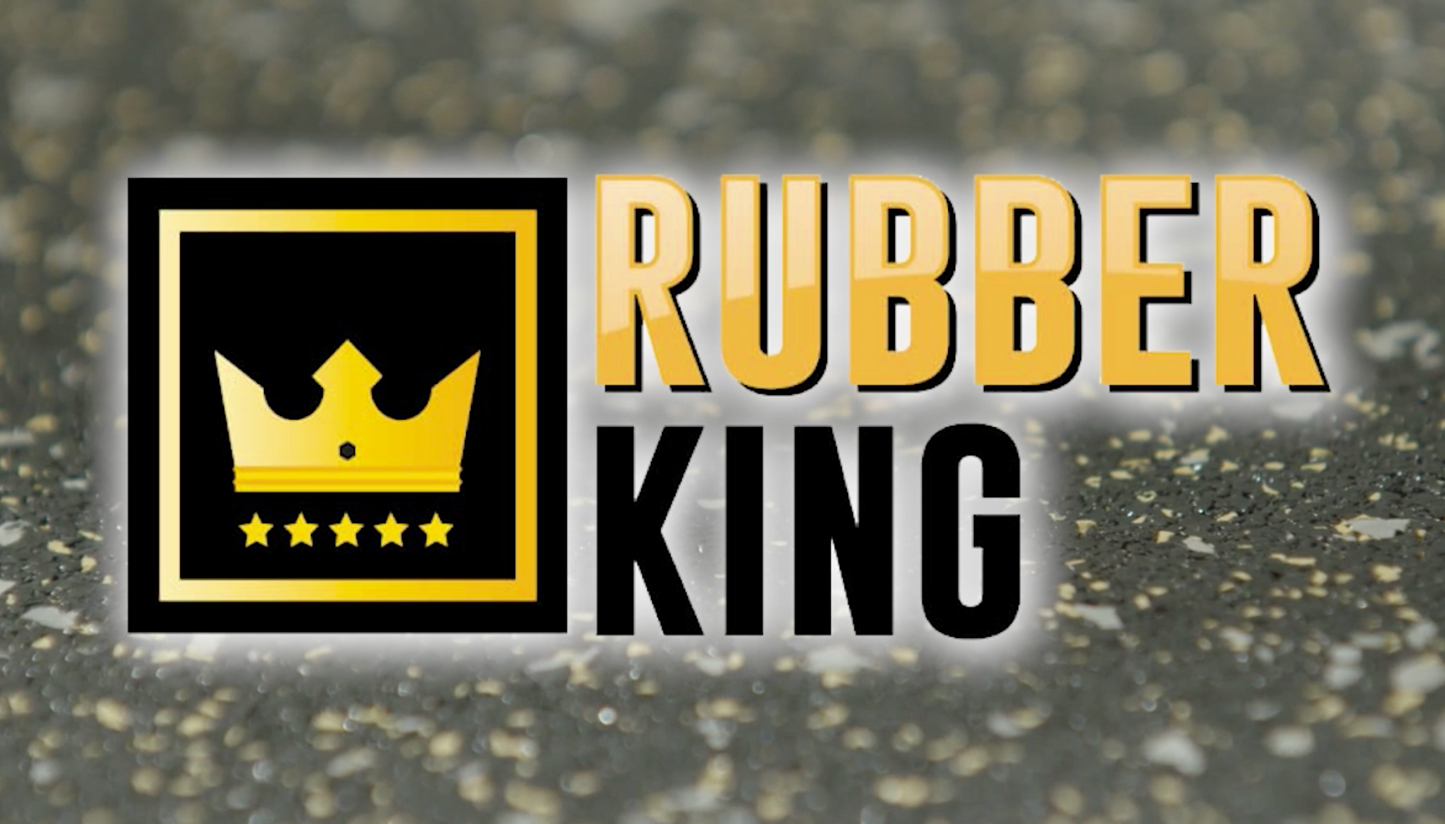 Rubber King Multi-Purpose Exercise Mat - 100% Recycled Thick Rubber Mat for Home Gym Flooring, Non-Slip, Low-Odor Durable Workout Mat for Indoor/Outdoor, Shoe-Friendly