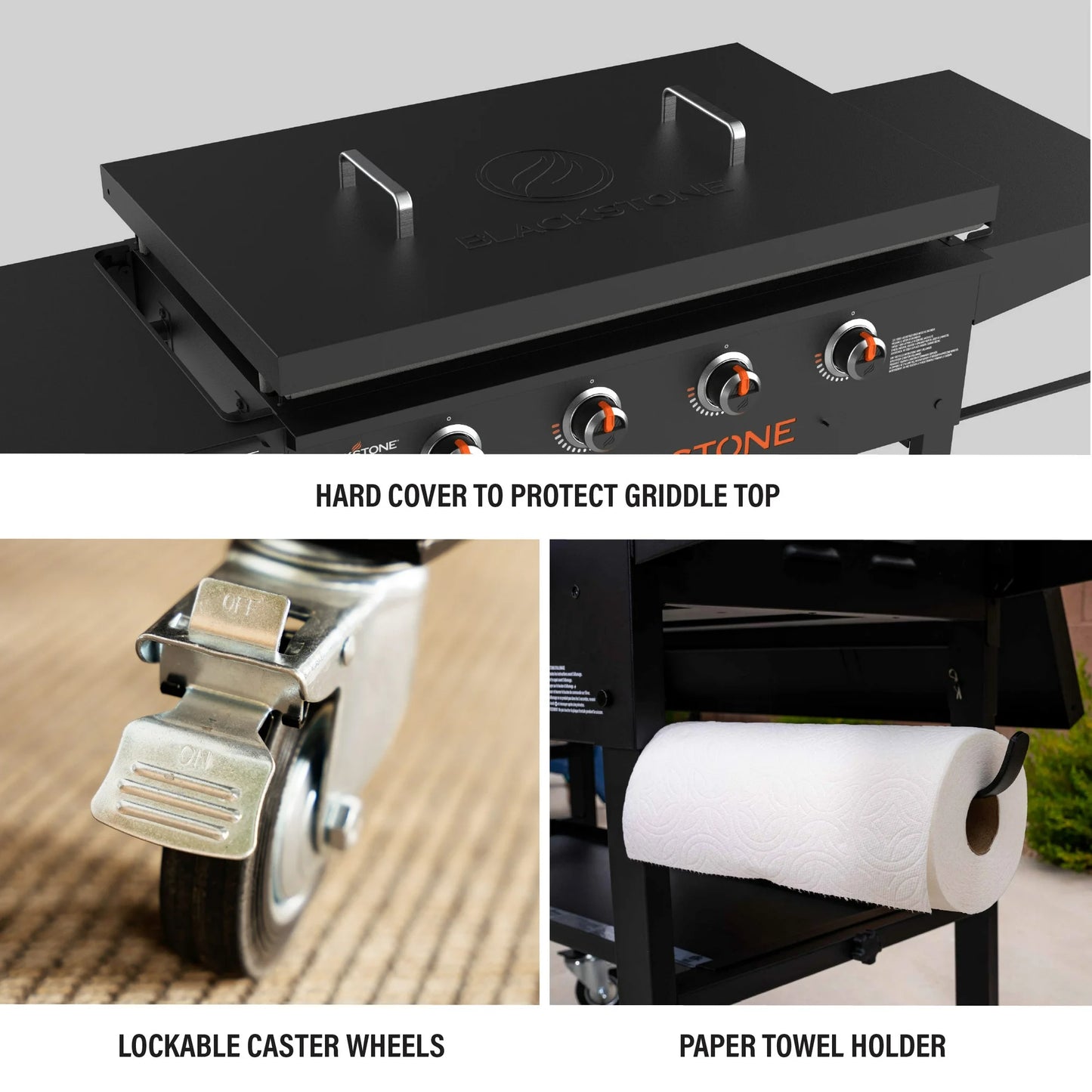 Blackstone Original 4-Burner 36" Propane Omnivore Griddle with Hard Cover