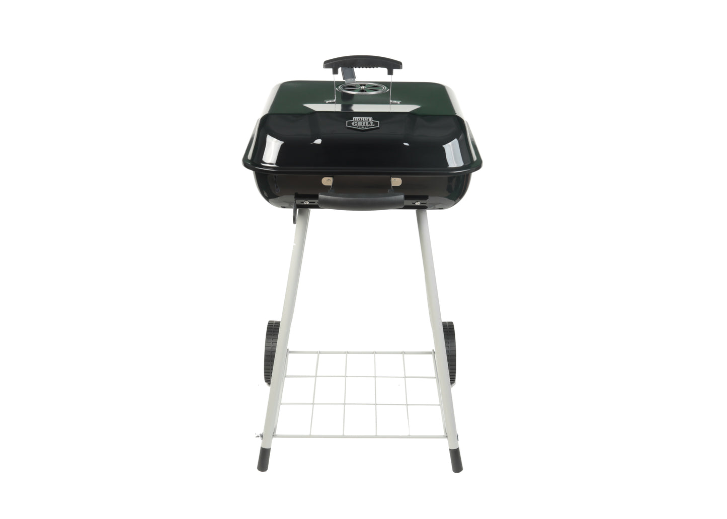 Expert Grill 17.5" Square Steel Charcoal Grill with Wheels, Black