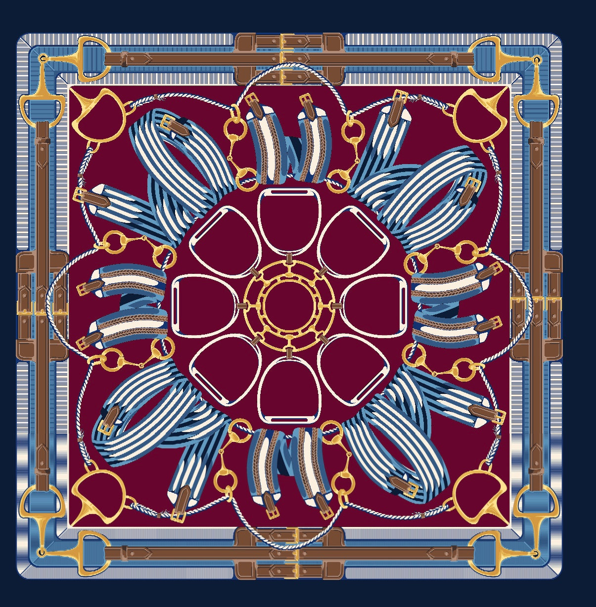 Saddle Up Silk Scarf