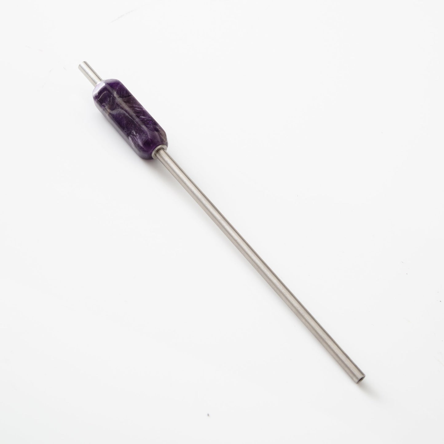 Crystal Elixir Amethyst Straw
