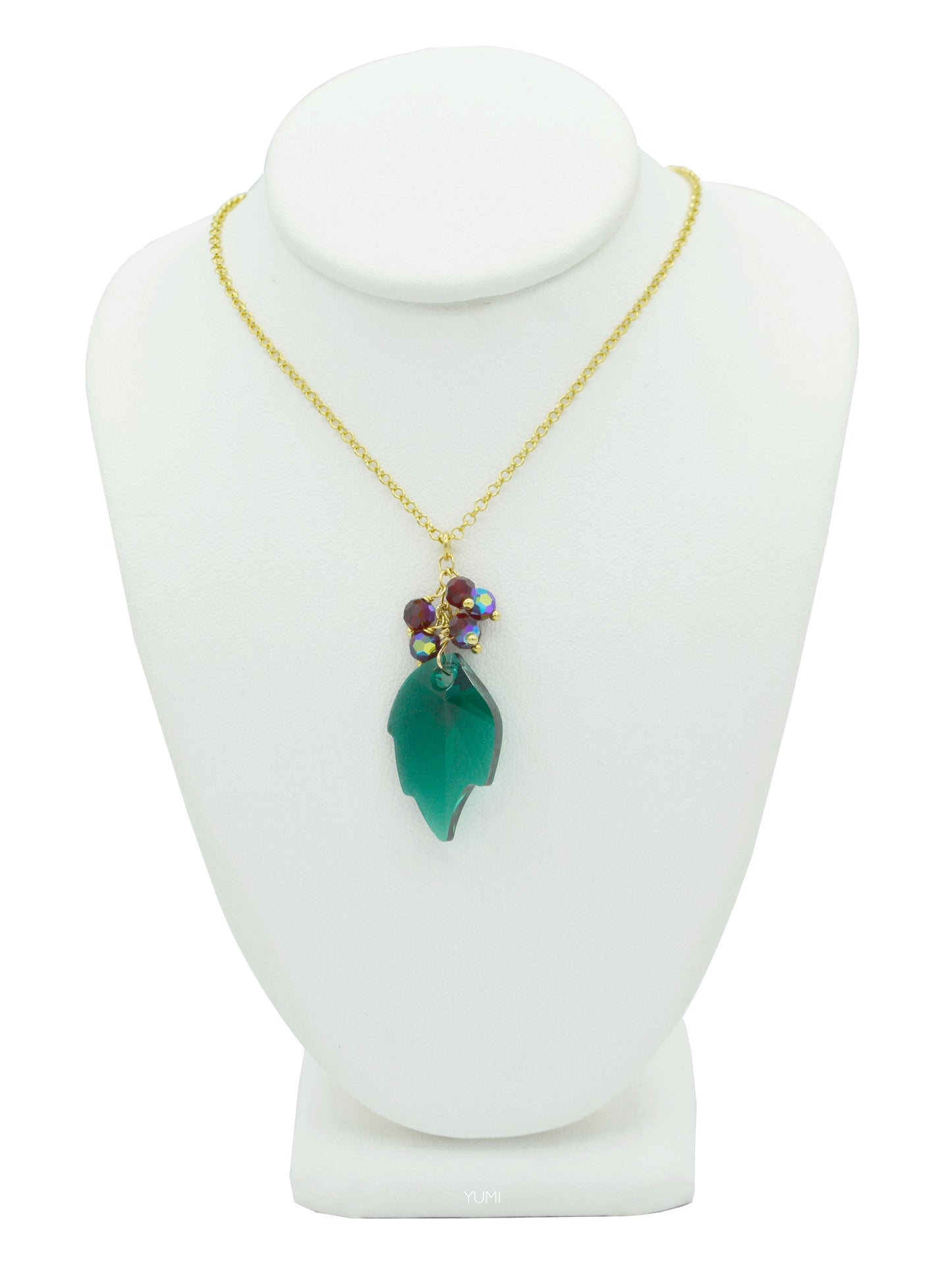 Holly Berries Crystal Necklace
