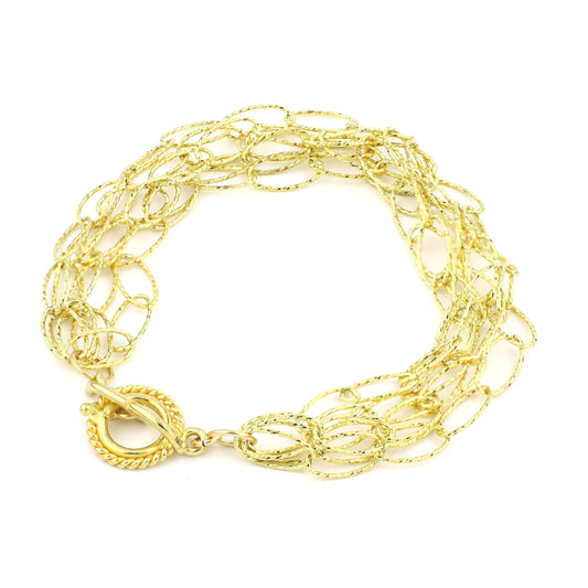 Dreamcatcher 5 Strand Bracelet - Gold
