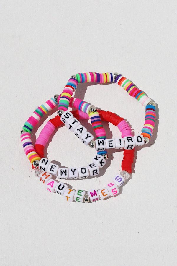 Haute Mess Colorful Inspirational Beaded Bracelet