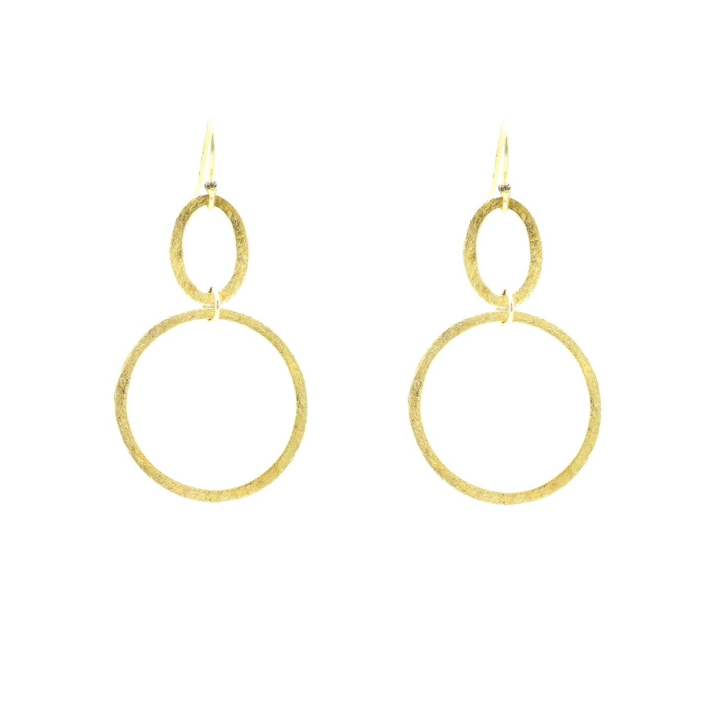 Uptown Oval/Circle Infinity Hoops | Gold, Silver or Black