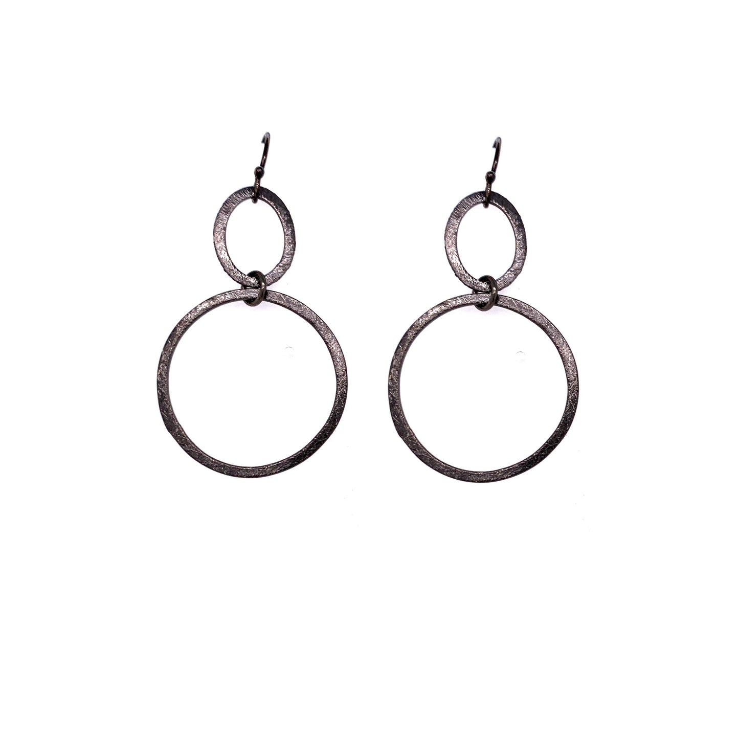 Uptown Oval/Circle Infinity Hoops | Gold, Silver or Black