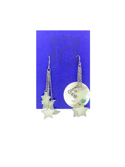 Let Me Glow Among The Stars 3D Printed Earrings