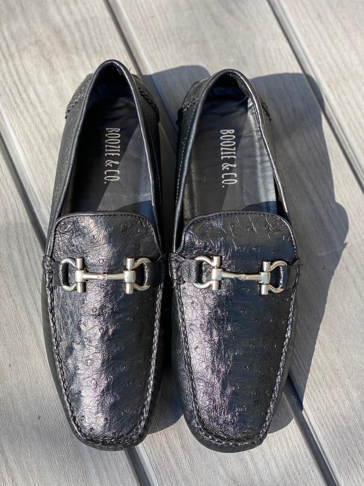 The Road Runner Ostrich Driving Shoes