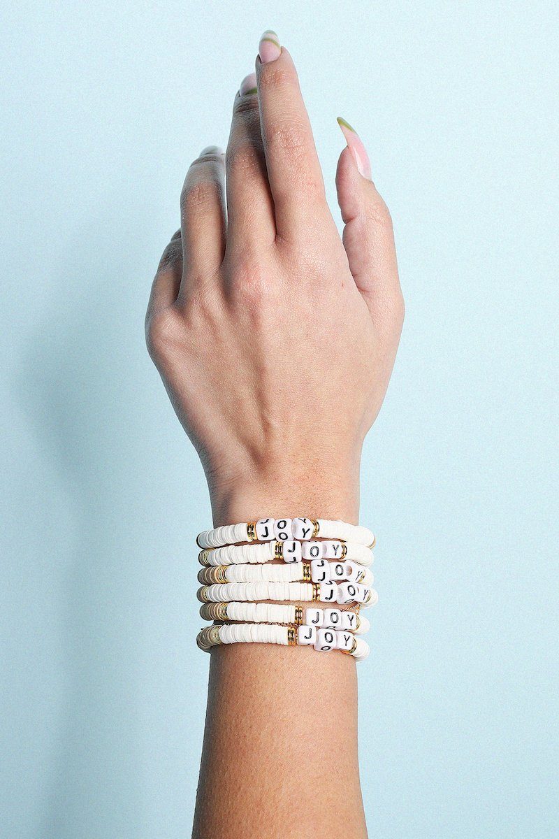 Joy Inspirational Beaded Bracelet