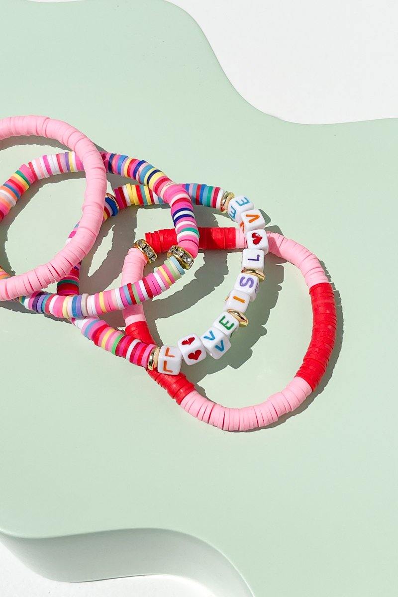 Love is Love Inspirational Beaded Bracelet
