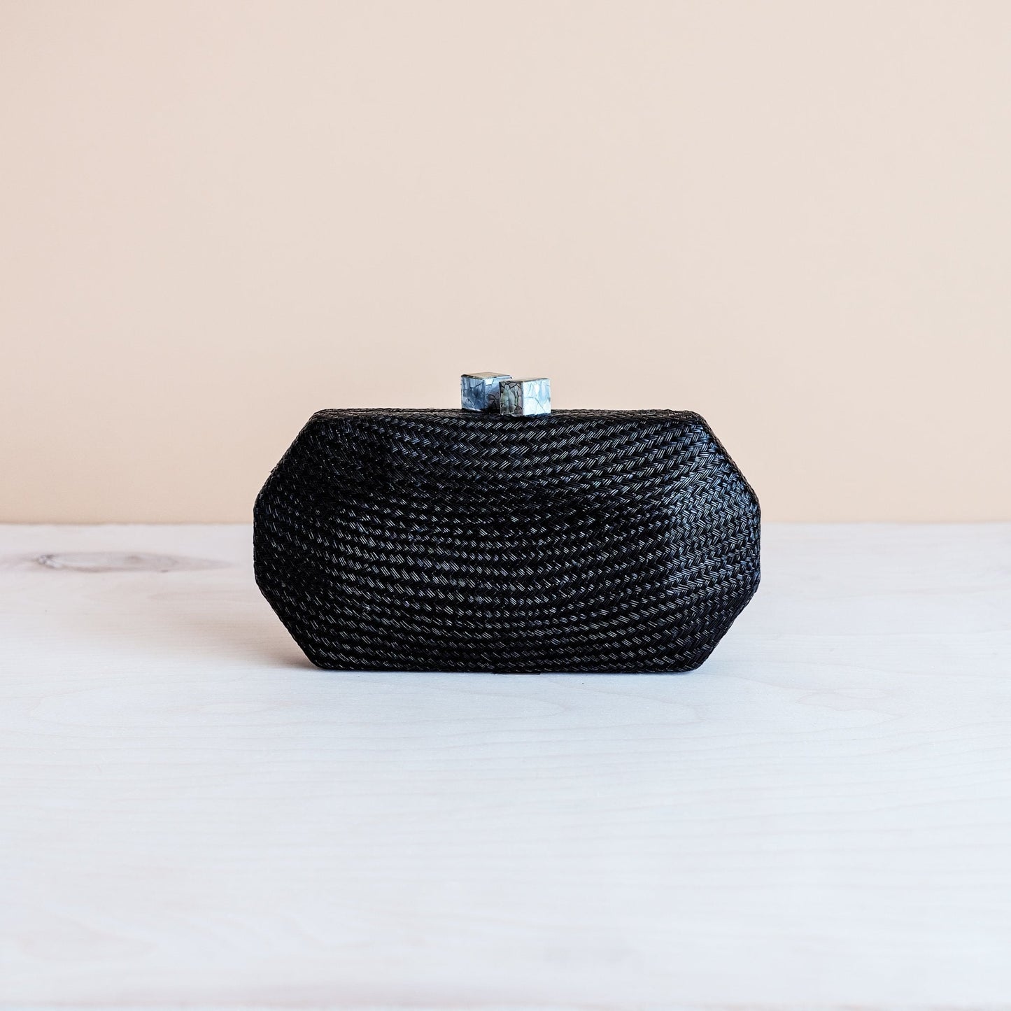 Black Woven Clutch - Handwoven Clutch | LIKHÂ