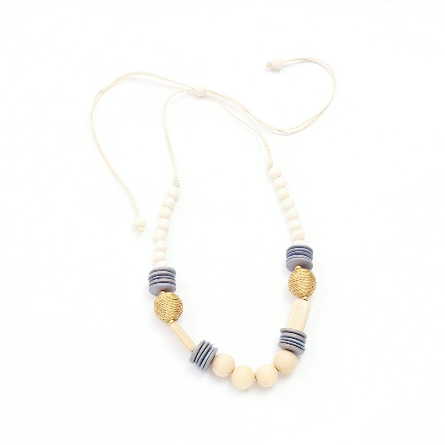 Cream Bead Necklace - Bombon Artisan Necklace | LIKHÂ