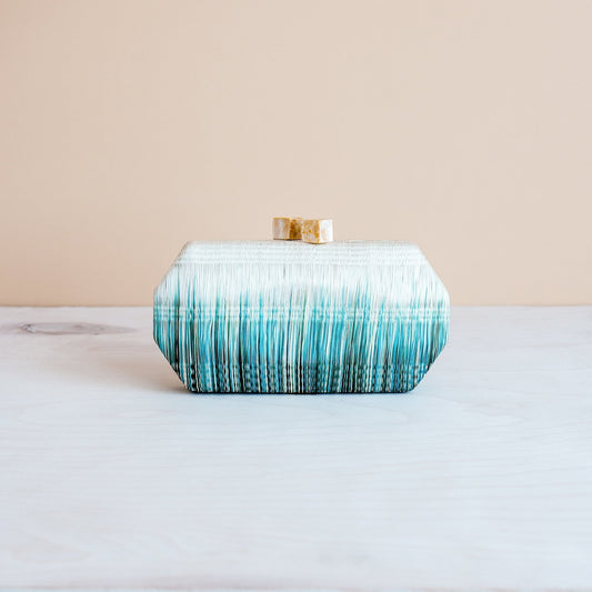 Teal Clutch Bag - Handmade Clutch | LIKHÂ