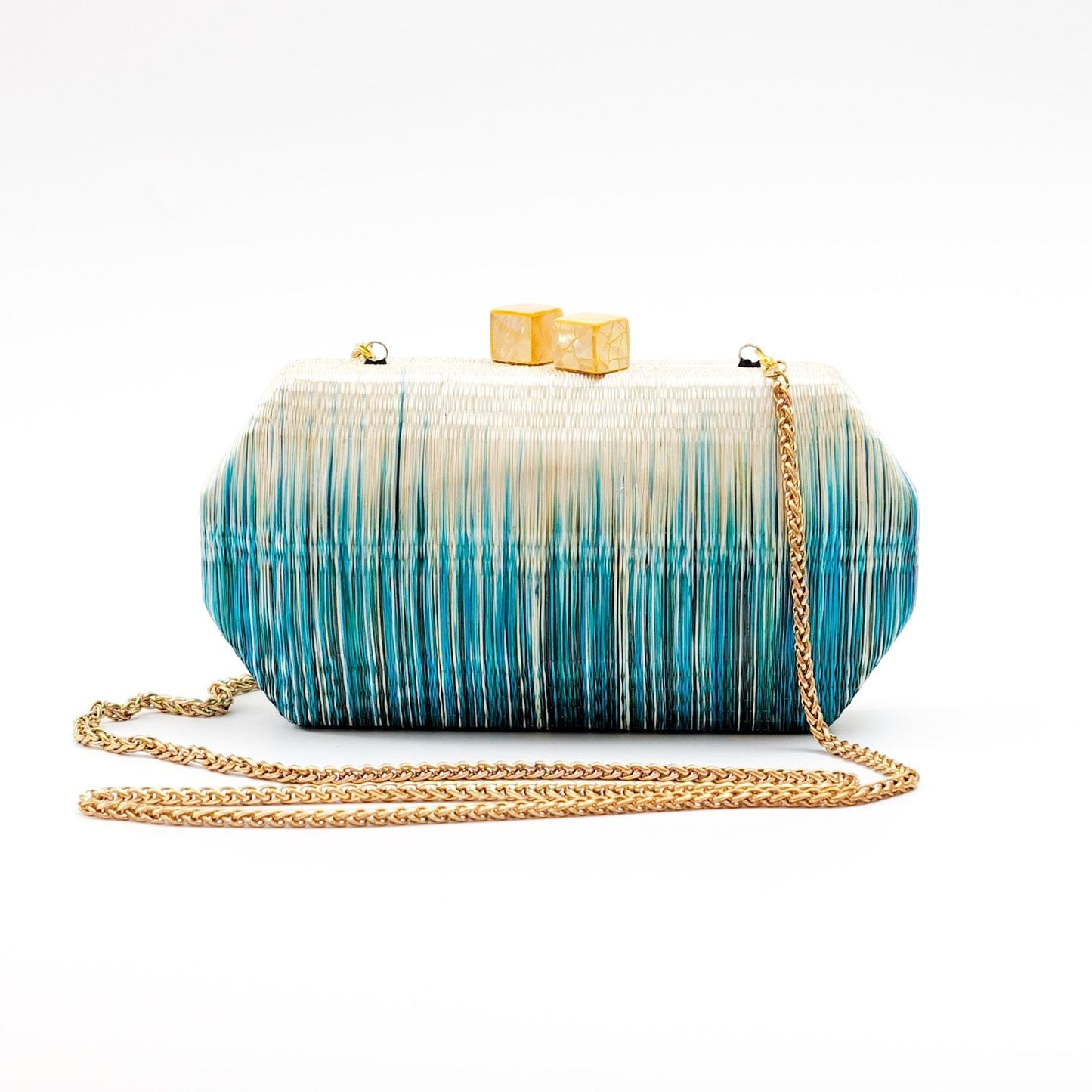 Teal Clutch Bag - Handmade Clutch | LIKHÂ