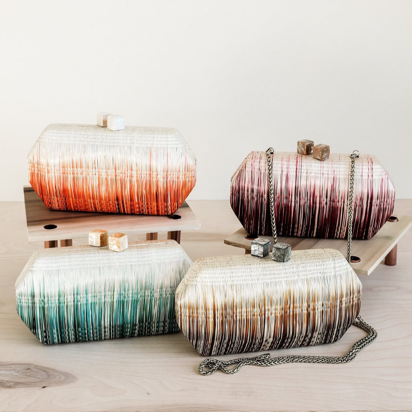 Teal Clutch Bag - Handmade Clutch | LIKHÂ