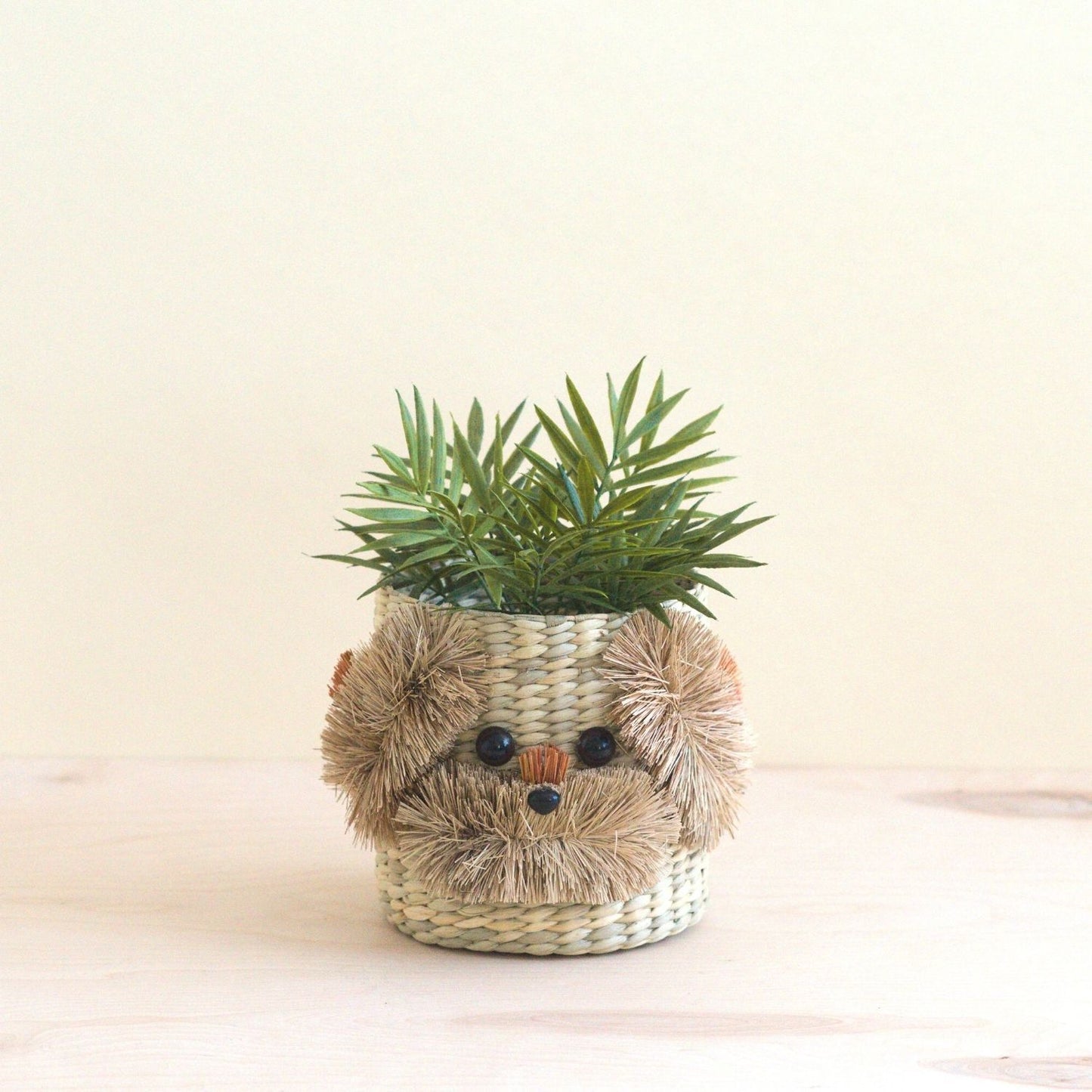 Dog 6" Seagrass Basket Planter - Planter Basket | LIKHA