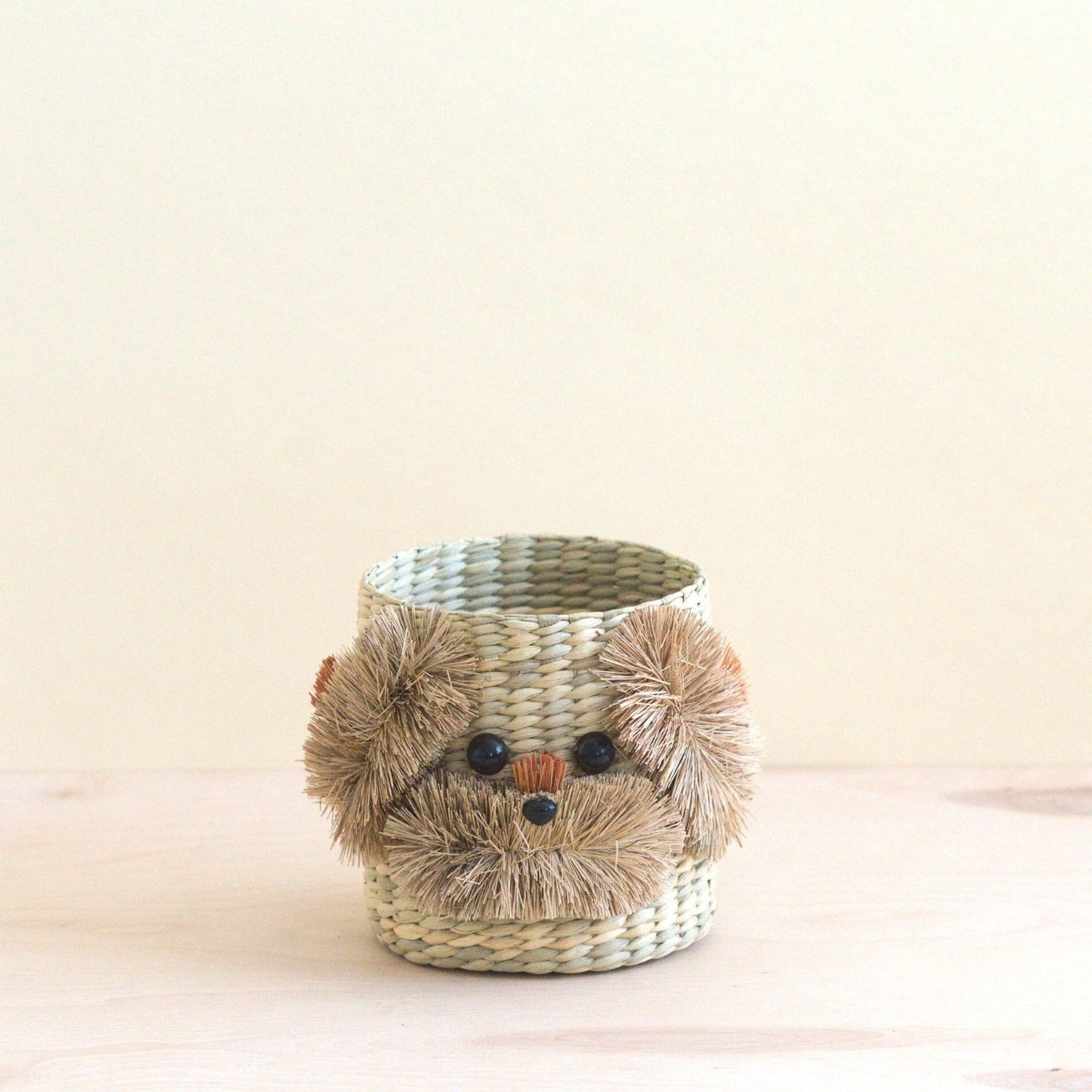 Dog 6" Seagrass Basket Planter - Planter Basket | LIKHA