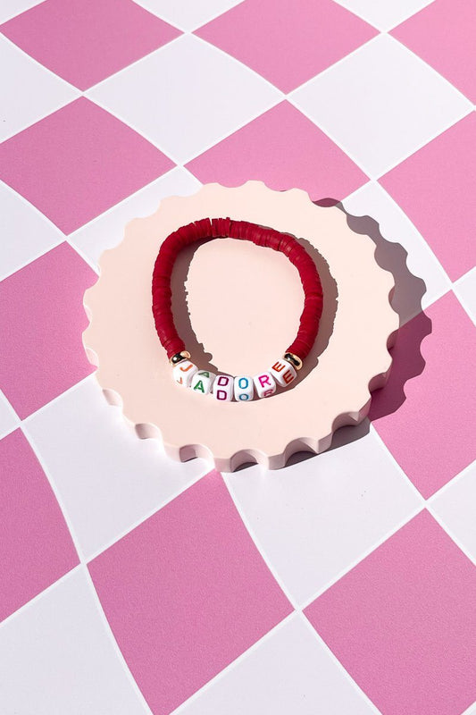 Jadore Colorful Inspirational Beaded Bracelet