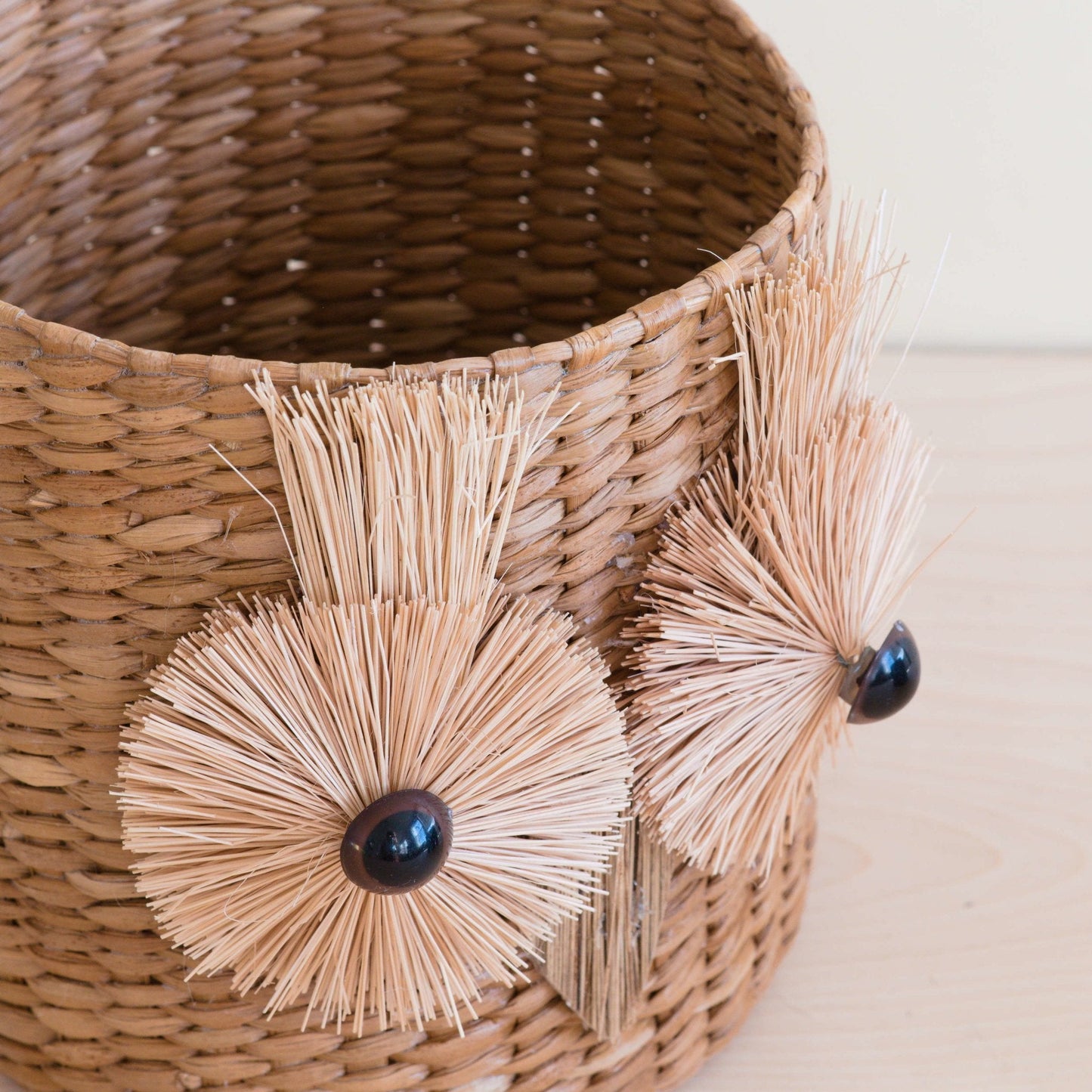 Owl 6" Seagrass Basket Planter - Succulent Plant Pot | LIKHA