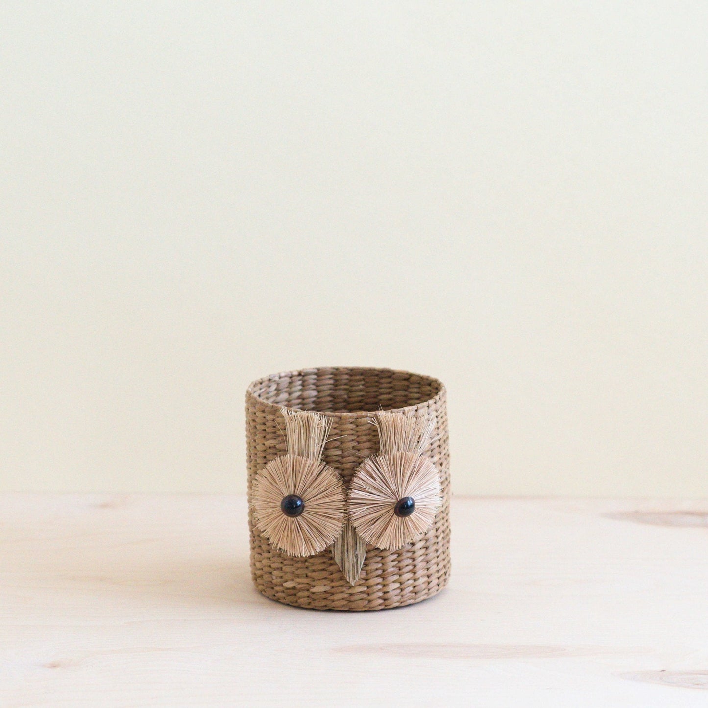Owl 6" Seagrass Basket Planter - Succulent Plant Pot | LIKHA