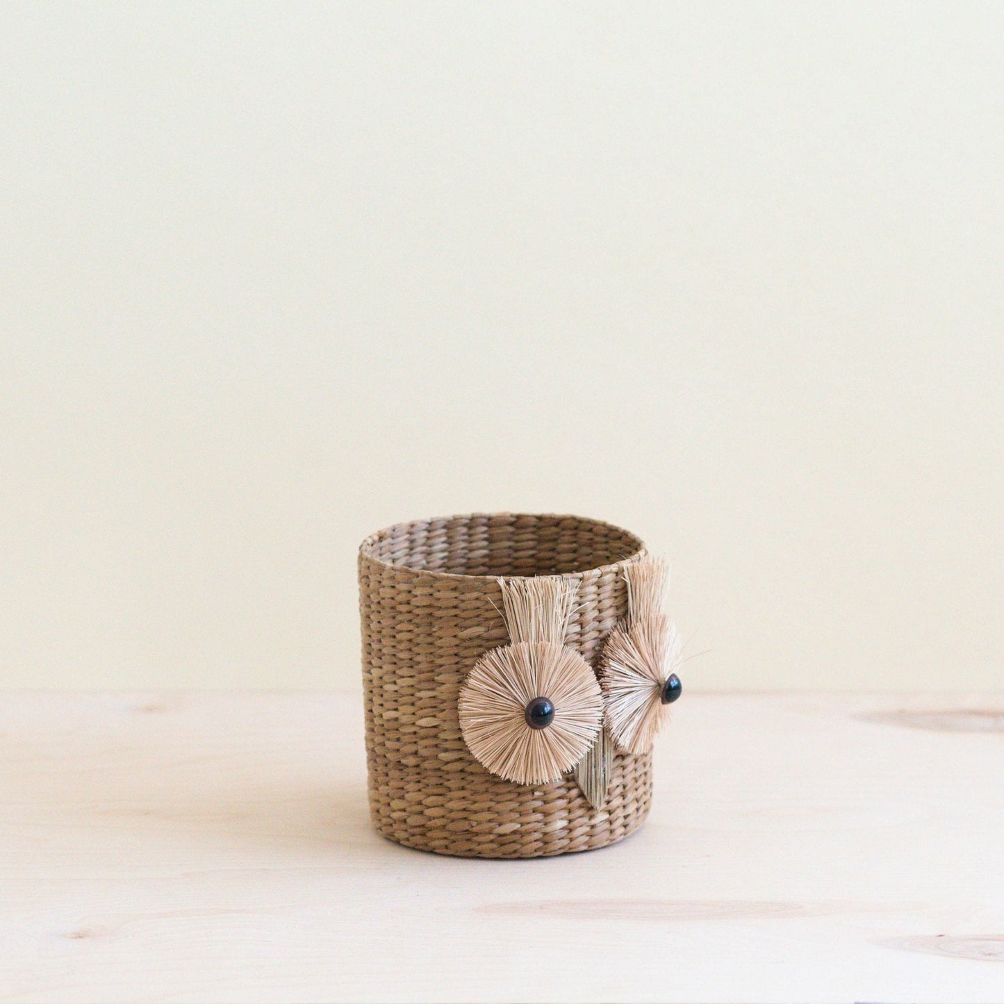 Owl 6" Seagrass Basket Planter - Succulent Plant Pot | LIKHA