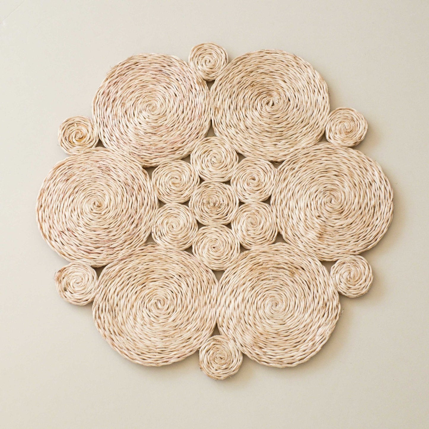 Natural Discs Woven Placemat - Abaca Fiber | LIKHÂ
