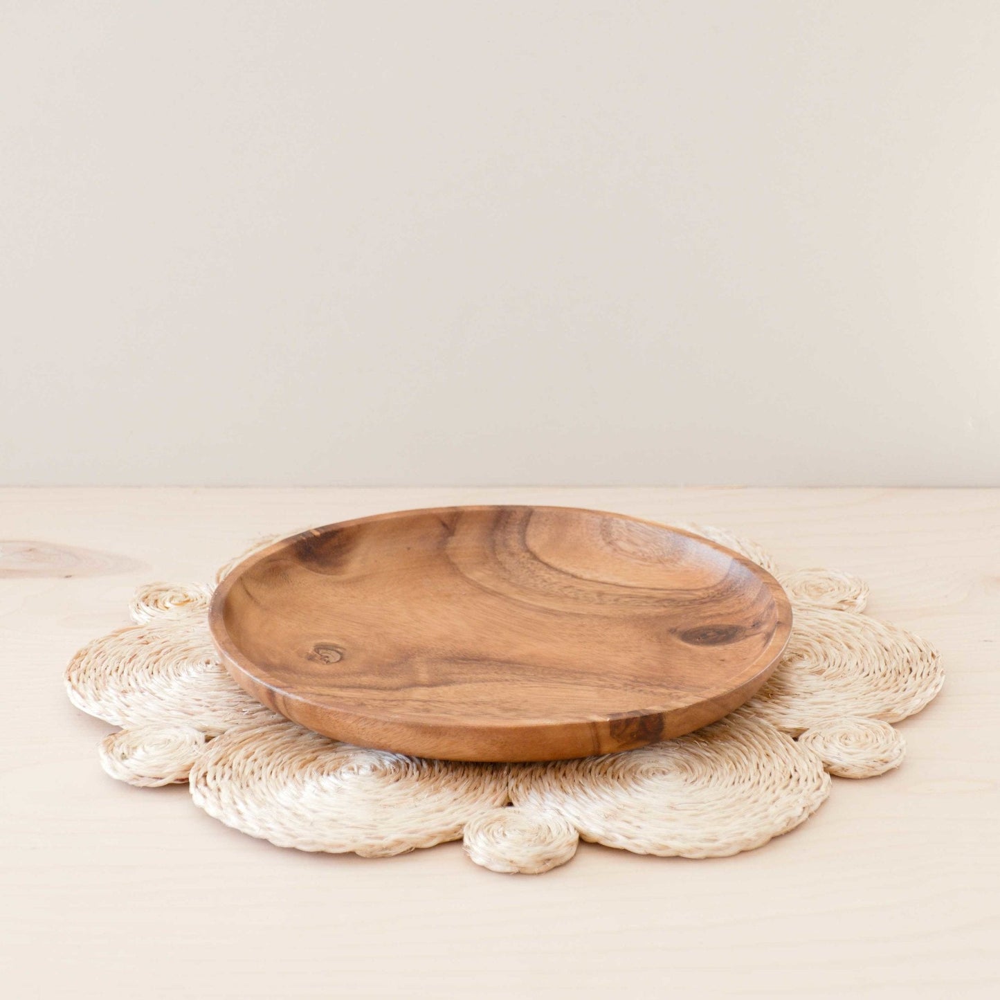 Natural Discs Woven Placemat - Abaca Fiber | LIKHÂ