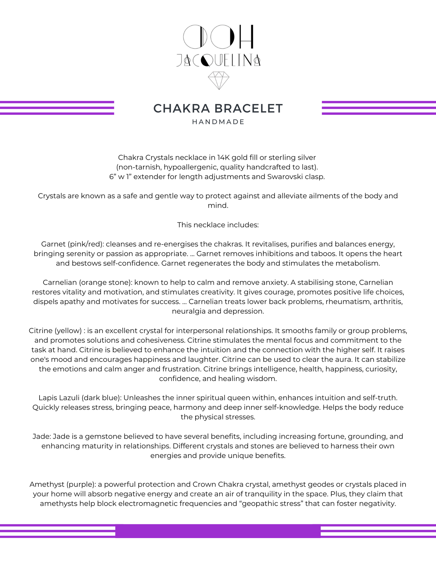 Chakra Stones Rainbow bracelet