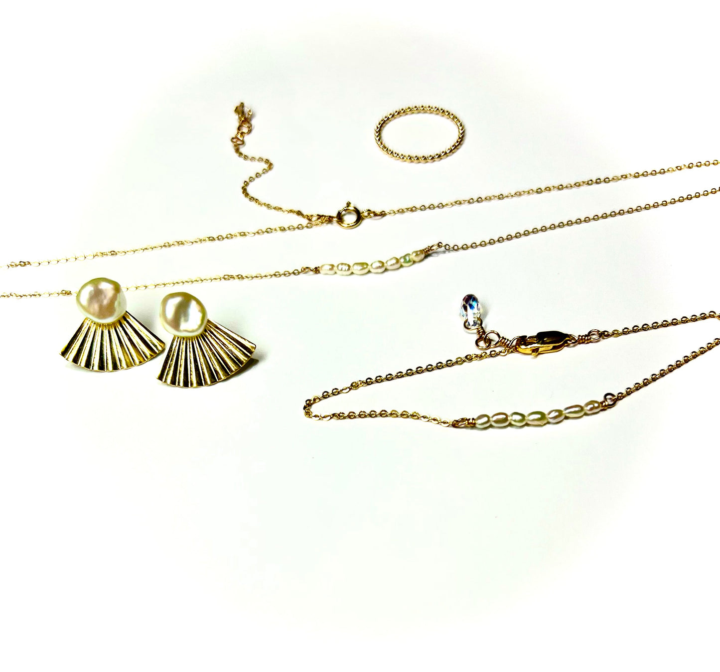Set: 7 Pearl Necklace & Bracelet