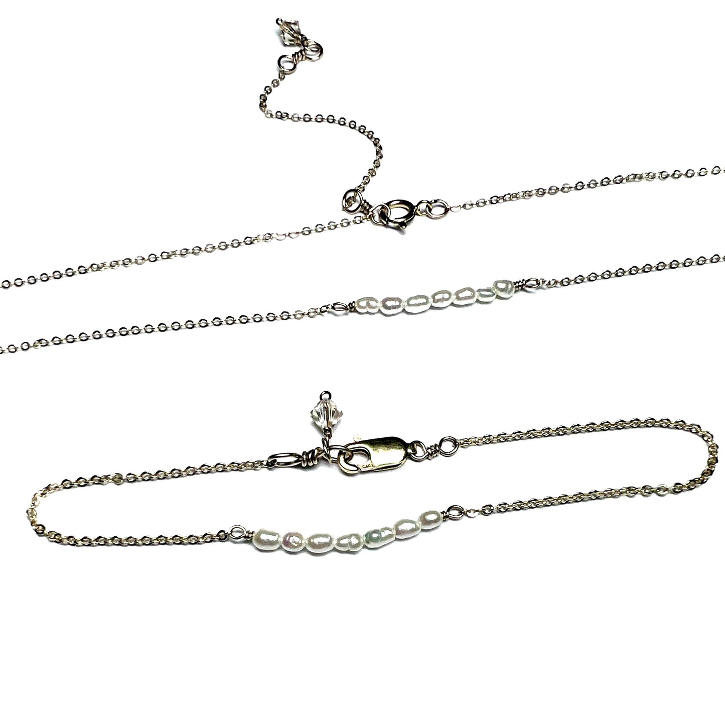 Set: 7 Pearl Necklace & Bracelet