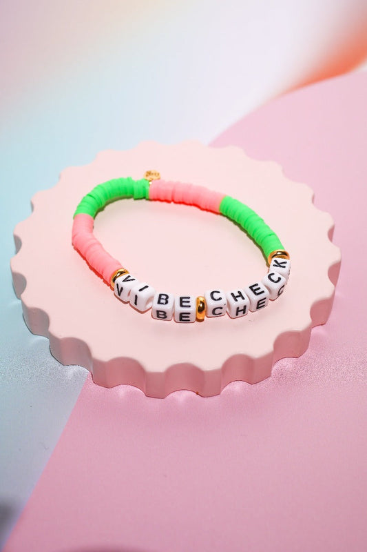 Vibe Check Inspirational Beaded Bracelet